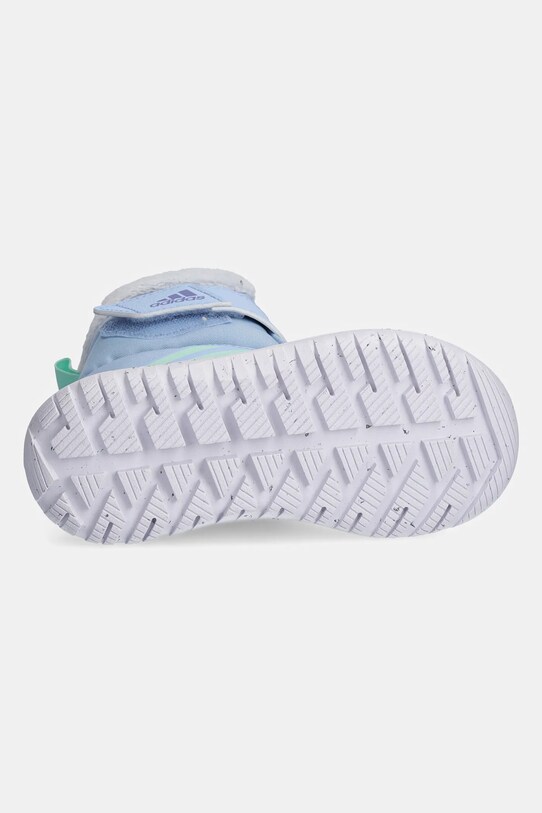 Дитячі замшеві кросівки adidas Winterplay IF1714 блакитний