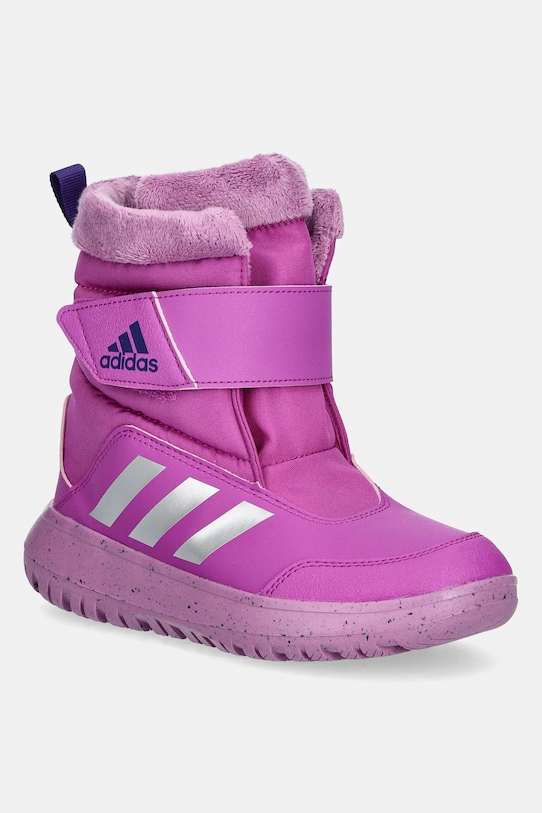 Detské zimné topánky adidas Winterplay C textilný fialová IE8673