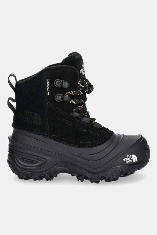 Detské semišové topánky The North Face CHILKAT V LACE WP NF0A7W5YKX71 čierna AW24