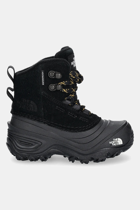 The North Face pantofi din piele intoarsa pentru copii CHILKAT V LACE WP NF0A7W5YKX71 negru AW24