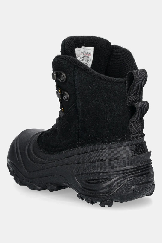 Băieți The North Face pantofi din piele intoarsa pentru copii CHILKAT V LACE WP NF0A7W5YKX71 negru