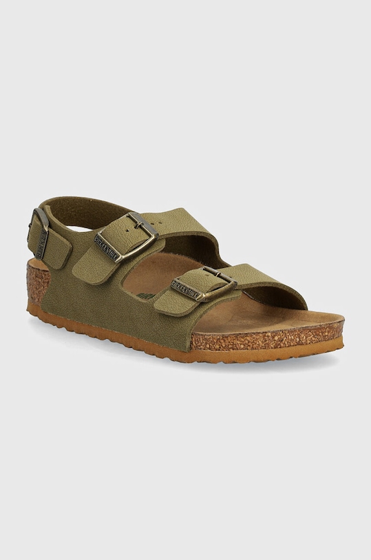 Dječje sandale Birkenstock Milano imitacija zrnate kože zelena 1027872.24.35