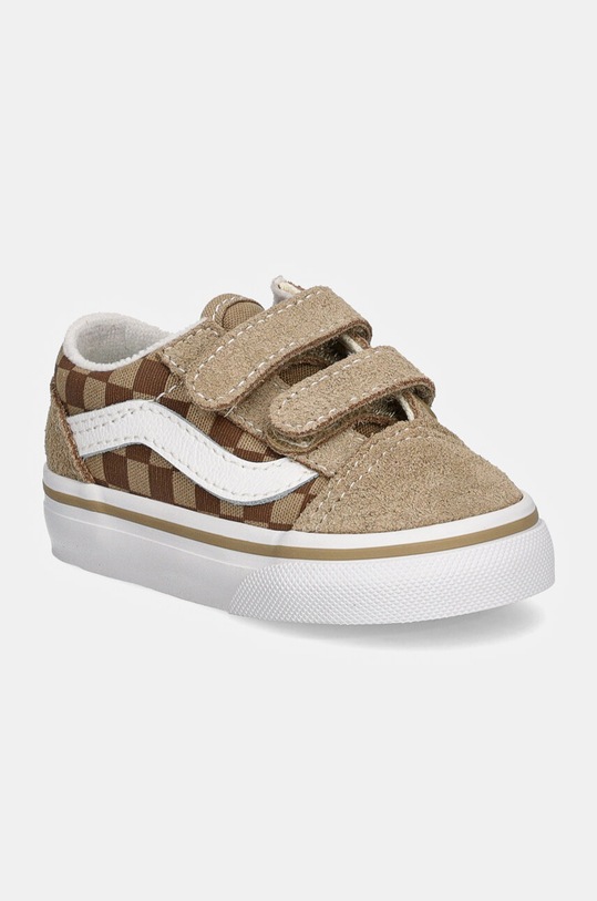 Παιδικά πάνινα παπούτσια Vans Old Skool δέρμα σαμουά μπεζ VN0009RCBF21