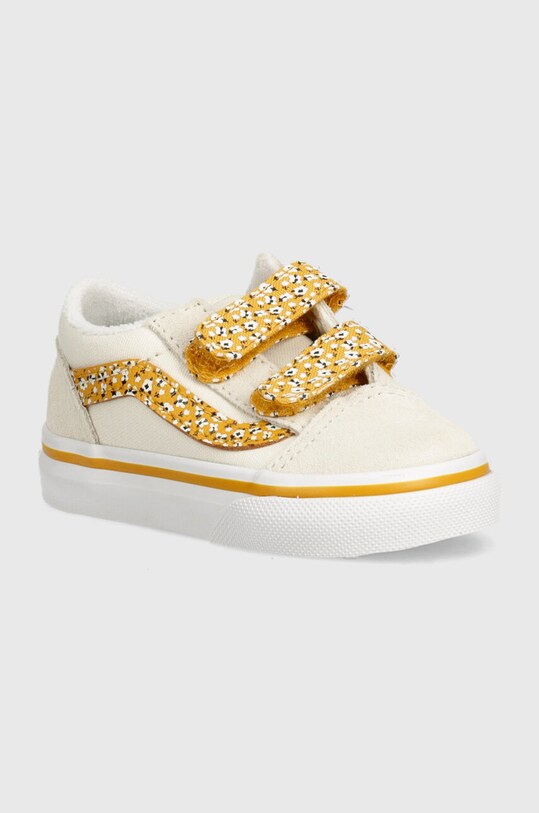 Vans scarpe da ginnastica bambini Old Skool pelle scamosciata beige VN0009RCBS51