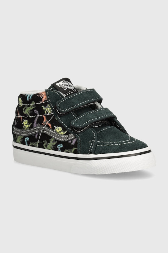 Detské semišové tenisky Vans SK8-Mid Reissue usňová koža tyrkysová VN000CQ0BS51