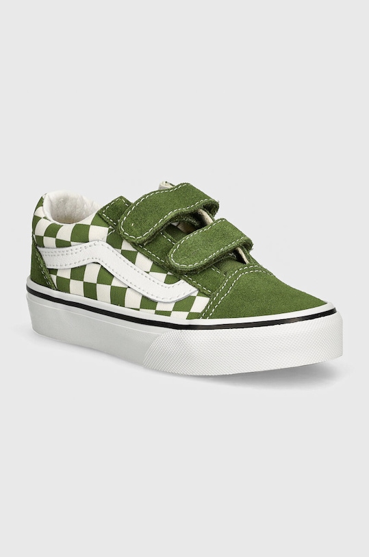Vans gyerek sportcipő Old Skool nappa bőr zöld VN000CYWCIB1