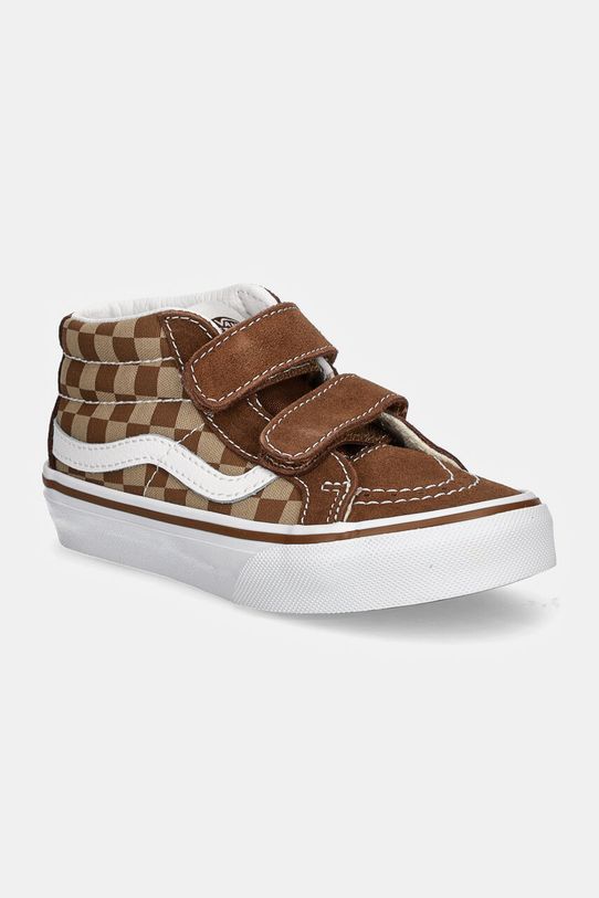 Vans trampki dziecięce SK8-Mid Reissue tekstylny brązowy VN000CZ7BF21