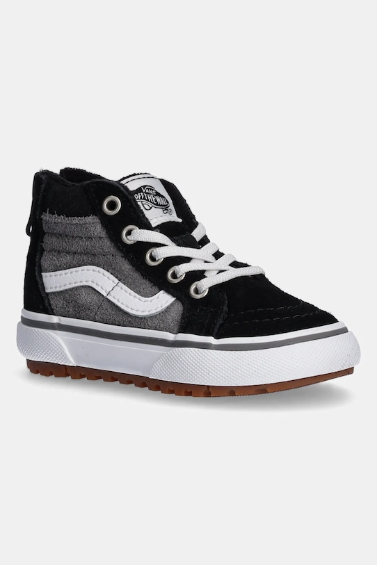 Vans gyerek bőr félcipő MTE SK8-Hi Zip velúr bőr szürke VN000D0MN421
