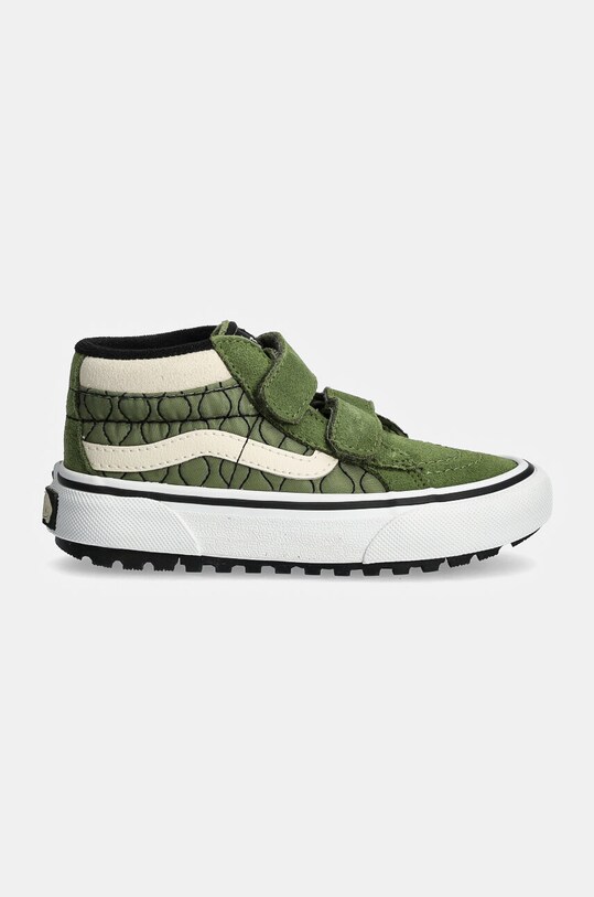 Vans trampki zamszowe dziecięce MTE SK8-Mid Reissue VN000D10V0N1 zielony AW24