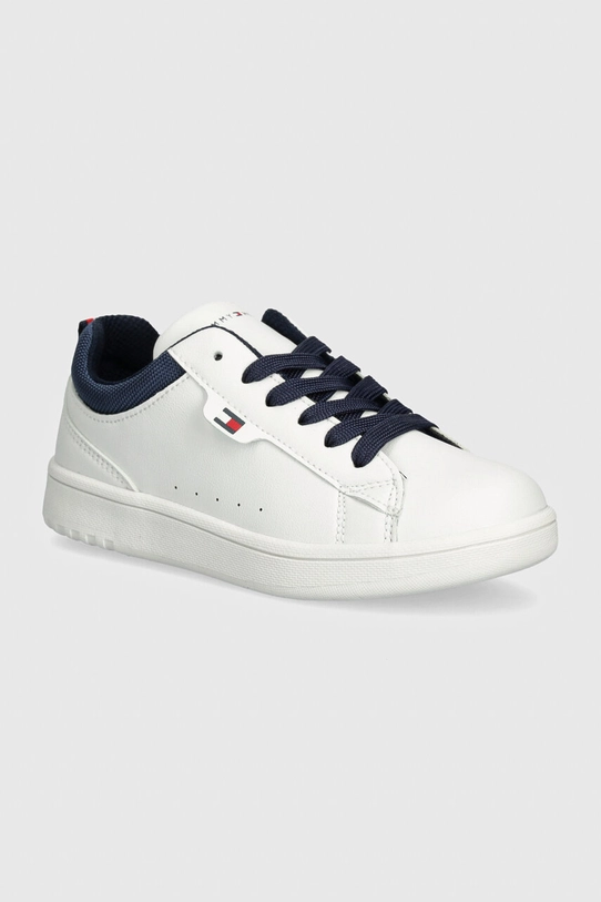 Дитячі кросівки Tommy Hilfiger імітація лицьової шкіри білий T3X9.33646.30.34