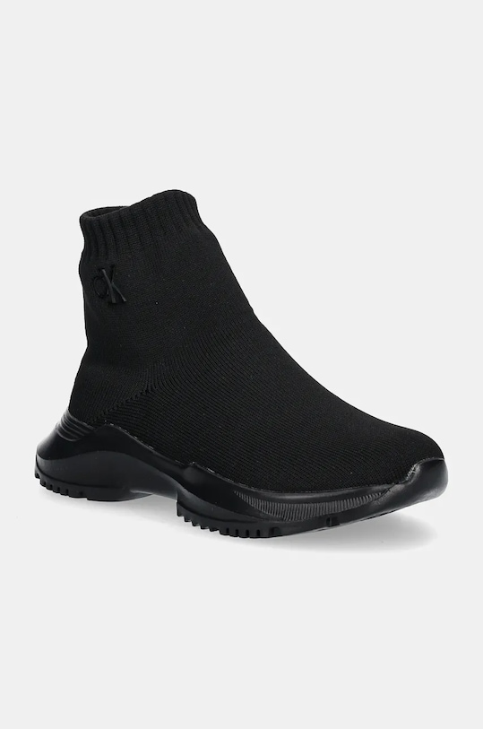 Calvin Klein Jeans sneakersy dziecięce wysoka czarny V3A9.81000.28.34