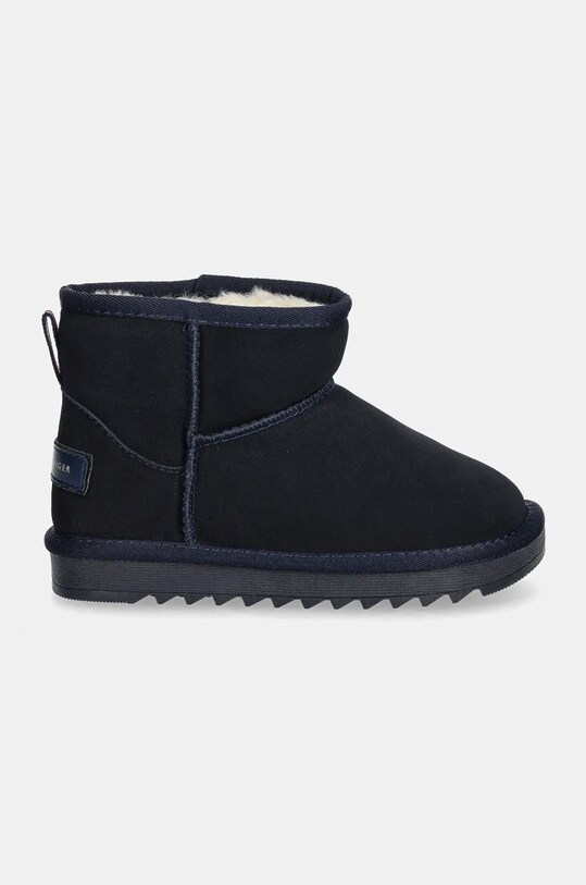 Детские замшевые сапоги Tommy Hilfiger T3A5.33615.30.34 тёмно-синий AW24