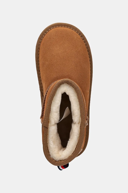 Dětské semišové sněhule Tommy Hilfiger hnědá T3A5.33615.30.34