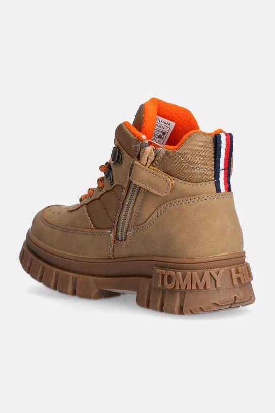 Chłopiec Tommy Hilfiger buty zimowe dziecięce T3X5.33707.30.34 brązowy