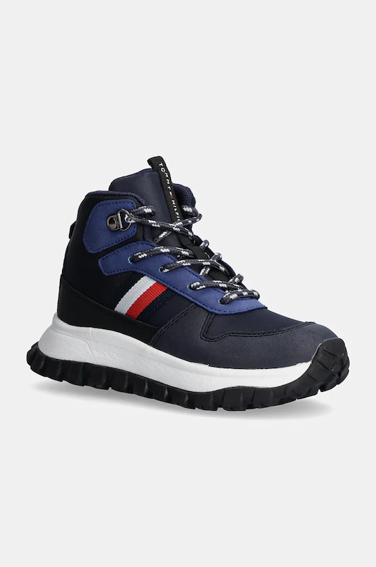 Zimní boty Tommy Hilfiger textilní námořnická modř T3B9.33680.30.34