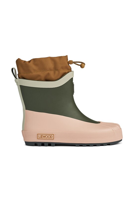 Дитячі гумові чоботи Liewood Isaac Technical Rainboot зелений LW19230