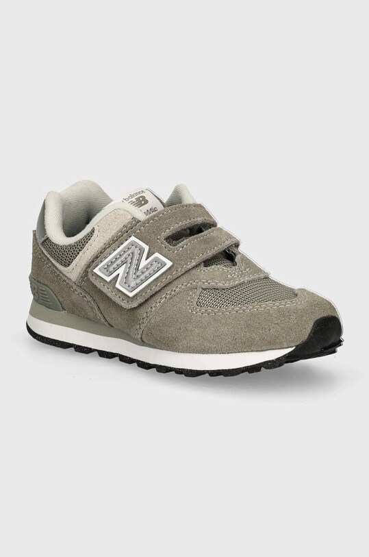 New Balance sneakers pentru copii 574 piele întoarsă gri PV574EVG