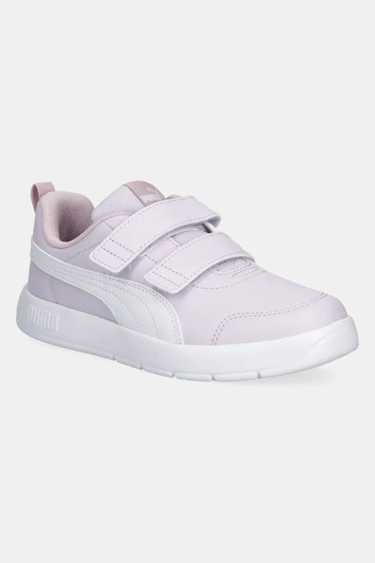 Puma sneakersy dziecięce Courtflex V3 imitacja skóry licowej fioletowy 397642