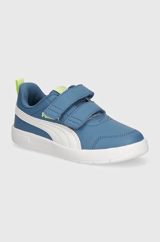 Дитячі кросівки Puma Courtflex V3 імітація лицьової шкіри блакитний 397642
