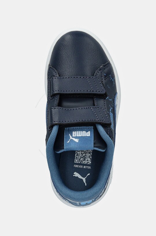 Puma sneakers pentru copii Smash 3.0 L Icy Monster bleumarin 397989