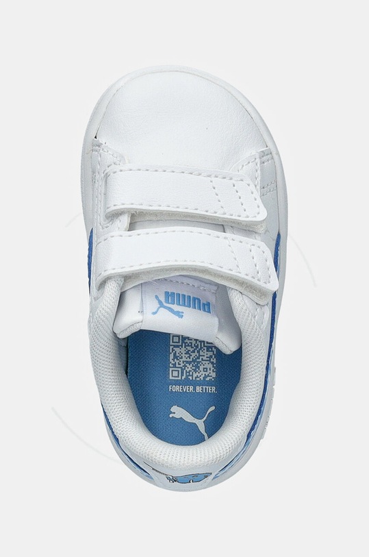 Puma sneakers pentru copii Smash 3.0 L Icy Monster alb 397990