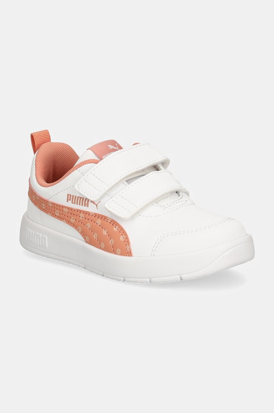 Dětské sneakers boty Puma Courtflex V3 Dotty Planet friendly oranžová 398758