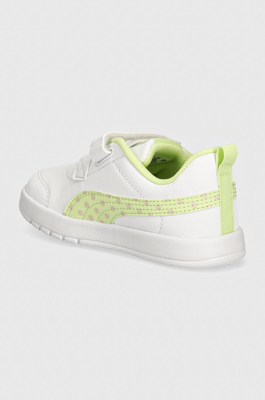 Chłopiec Puma sneakersy dziecięce Courtflex V3 Dotty 398759 żółty