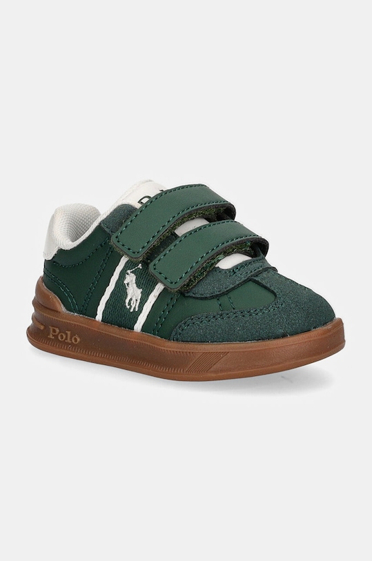 Παιδικά αθλητικά παπούτσια Polo Ralph Lauren HERITAGE COURT III EZ T-TOE μικρό πράσινο RL00503301