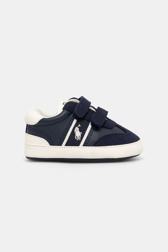 Polo Ralph Lauren sneakersy niemowlęce HERITAGE COURT III T-TOE LAYETTE RL00988410 granatowy AW24