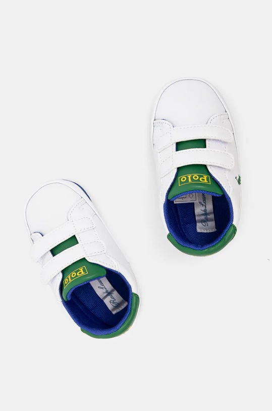Otroške superge Polo Ralph Lauren HERITAGE COURT II EZ LAYETTE bela RL00989100
