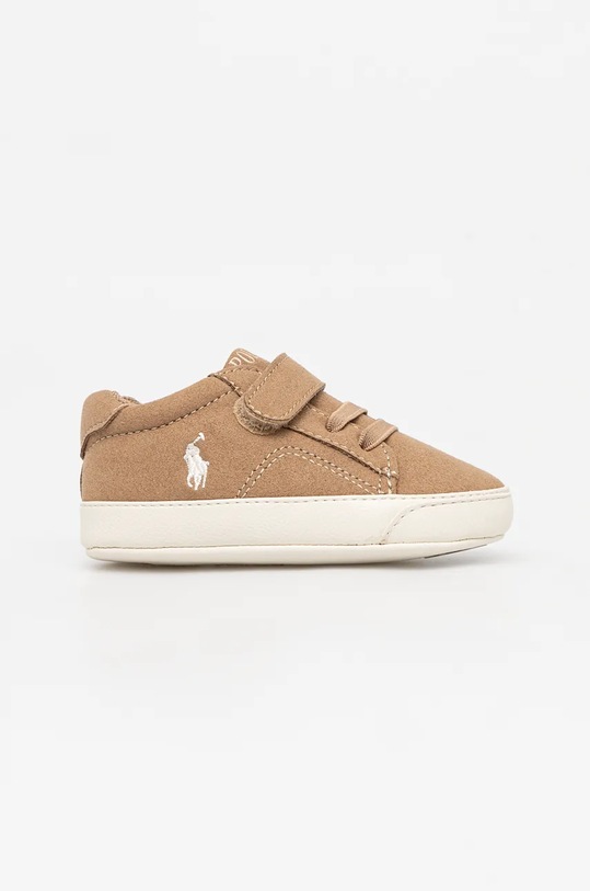 Polo Ralph Lauren adidași pentru bebeluși THERON V PS LAYETTE RL00992270 bej AW24