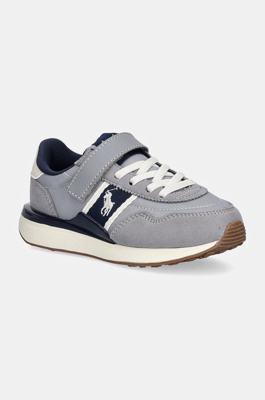 Polo Ralph Lauren sneakers pentru copii TRAIN 89 SPORT PS imitatie de piele intoarsa gri RL01212030