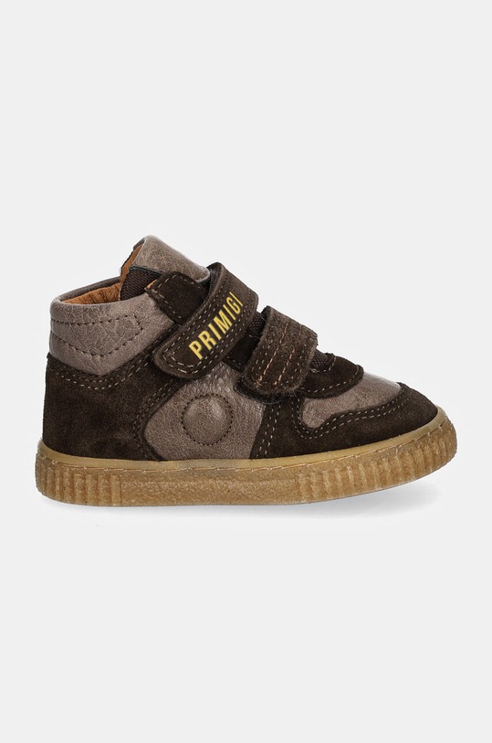 Dětské kožené sneakers boty Primigi 6910100.20.24 hnědá AW24