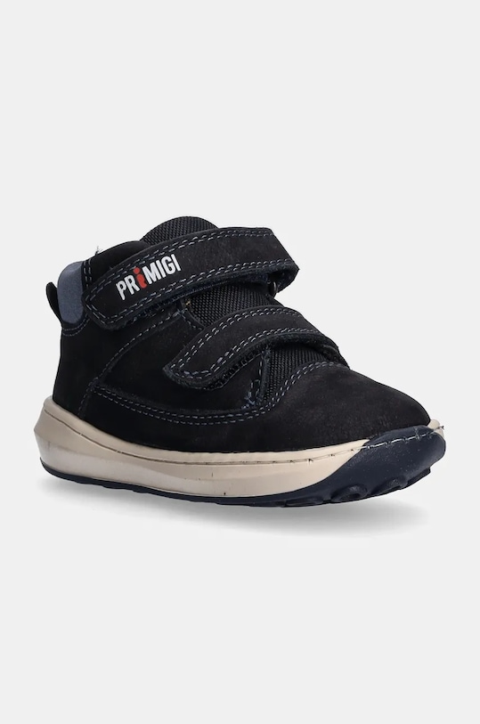 Primigi sneakersy skórzane dziecięce wysoka granatowy 6900633