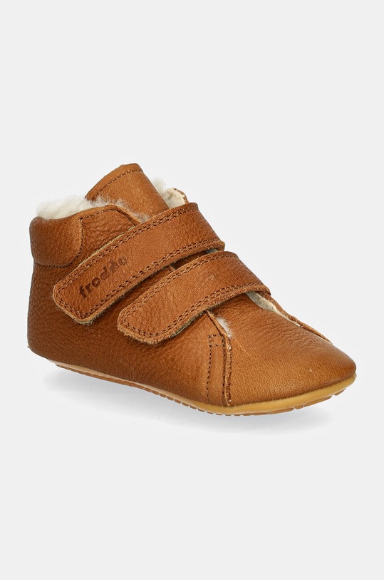 Froddo buty skórzane niemowlęce PREWALKERS FURRY nieocieplane brązowy G1130013.19.21