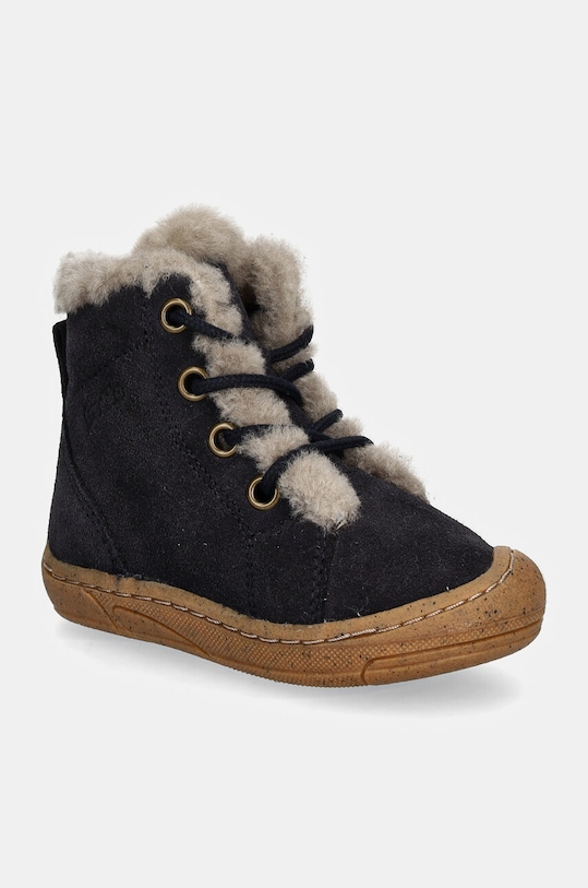 Froddo buty zimowe zamszowe dziecięce MINNI SUEDE LACES ocieplane granatowy G2110140.20.24