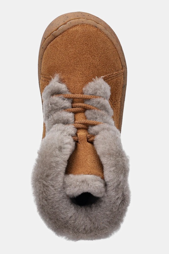 Detské zimné semišové topánky Froddo MINNI SUEDE LACES hnedá G2110140.20.24