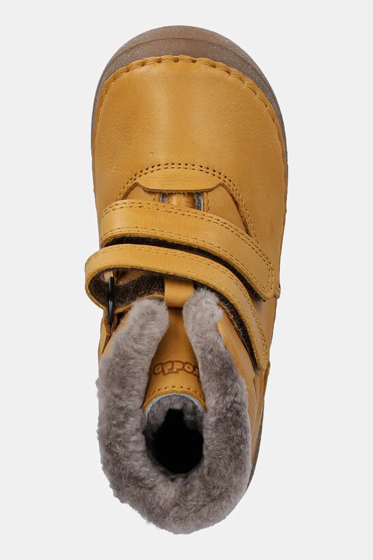 Froddo buty zimowe skórzane dziecięce PAIX UP WINTER żółty G2110143.25.30