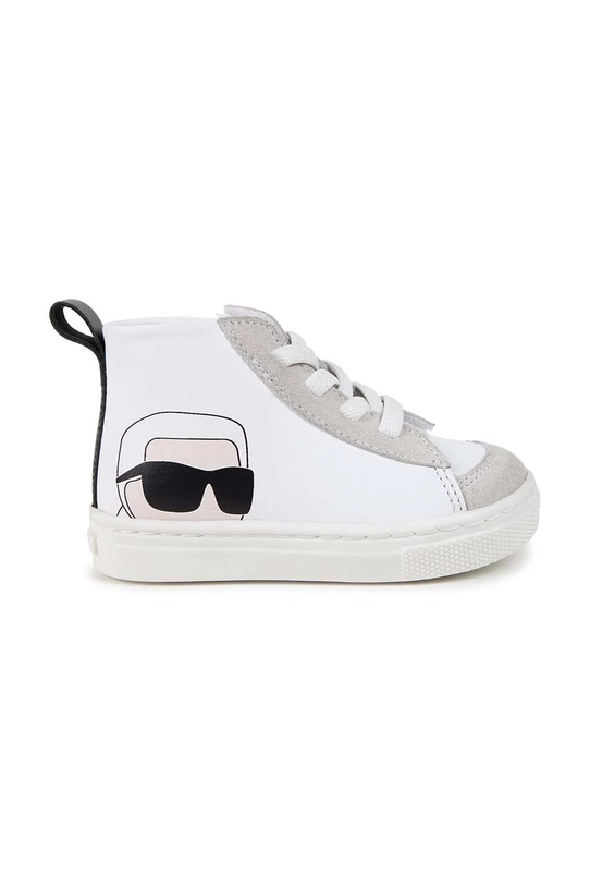 Detské kožené tenisky Karl Lagerfeld Z30319.22.30 biela AW24