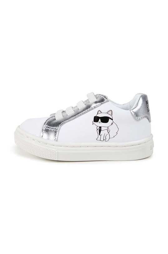 Хлопчик Дитячі шкіряні кросівки Karl Lagerfeld Z30321.22.30 білий