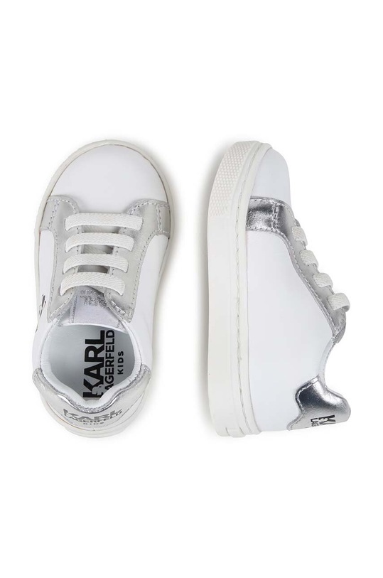 Karl Lagerfeld sneakersy skórzane dziecięce Z30321.22.30 biały