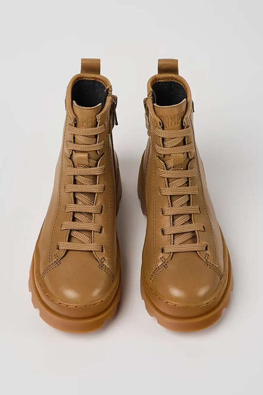 Camper półbuty skórzane dziecięce Brutus brązowy K900179.026.27