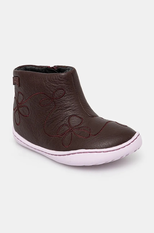 Дитячі шкіряні зимові черевики Camper TWS FW без утеплення фіолетовий K900205.005