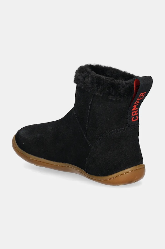 CHLAPEC Dětské semišové sněhule Camper Peu Cami K900365.001.25.27 černá