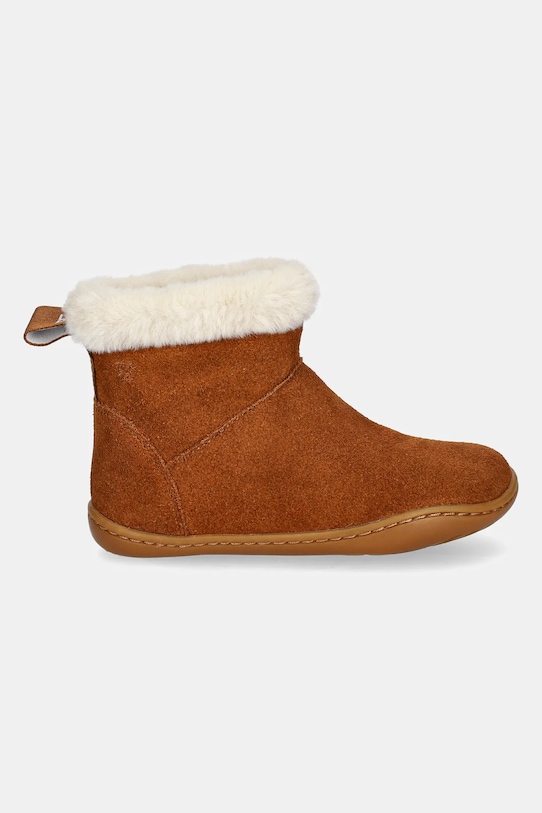 Camper śniegowce zamszowe dziecięce Peu Cami K900365.002.25.27 brązowy AW24