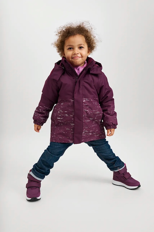 Reima buty zimowe dziecięce Hallava syntetyczny bordowy 5400147A.9BYH