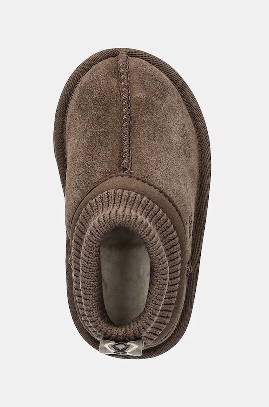 Dětské semišové sněhule UGG CLASSIC ULTRA STRETCH CUFF hnědá 1157702T