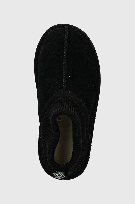 Detské semišové snehule UGG CLASSIC ULTRA STRETCH CUFF čierna 1157702T