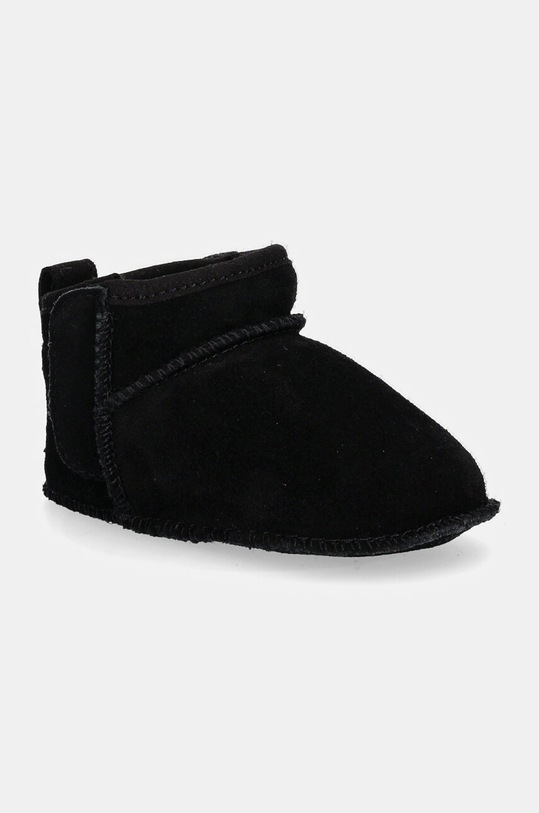 Бебешки велурени обувки UGG BABY CLASSIC ULTRA MINI с изолация черен 1157690I