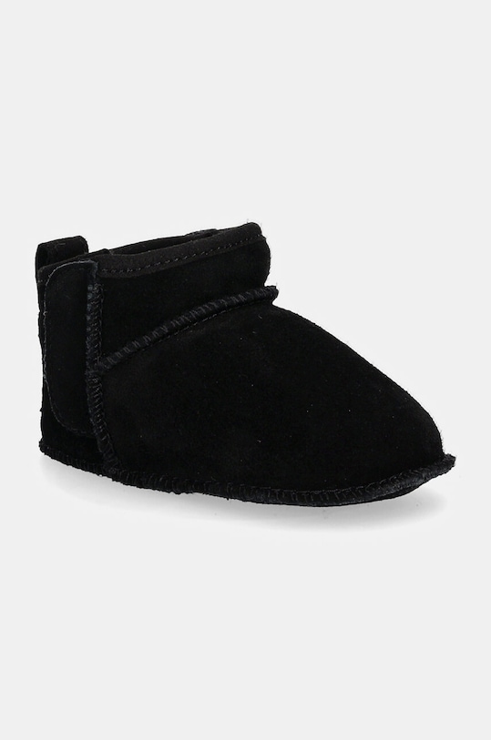 Semišové topánky pre bábätká UGG BABY CLASSIC ULTRA MINI zateplené čierna 1157690I